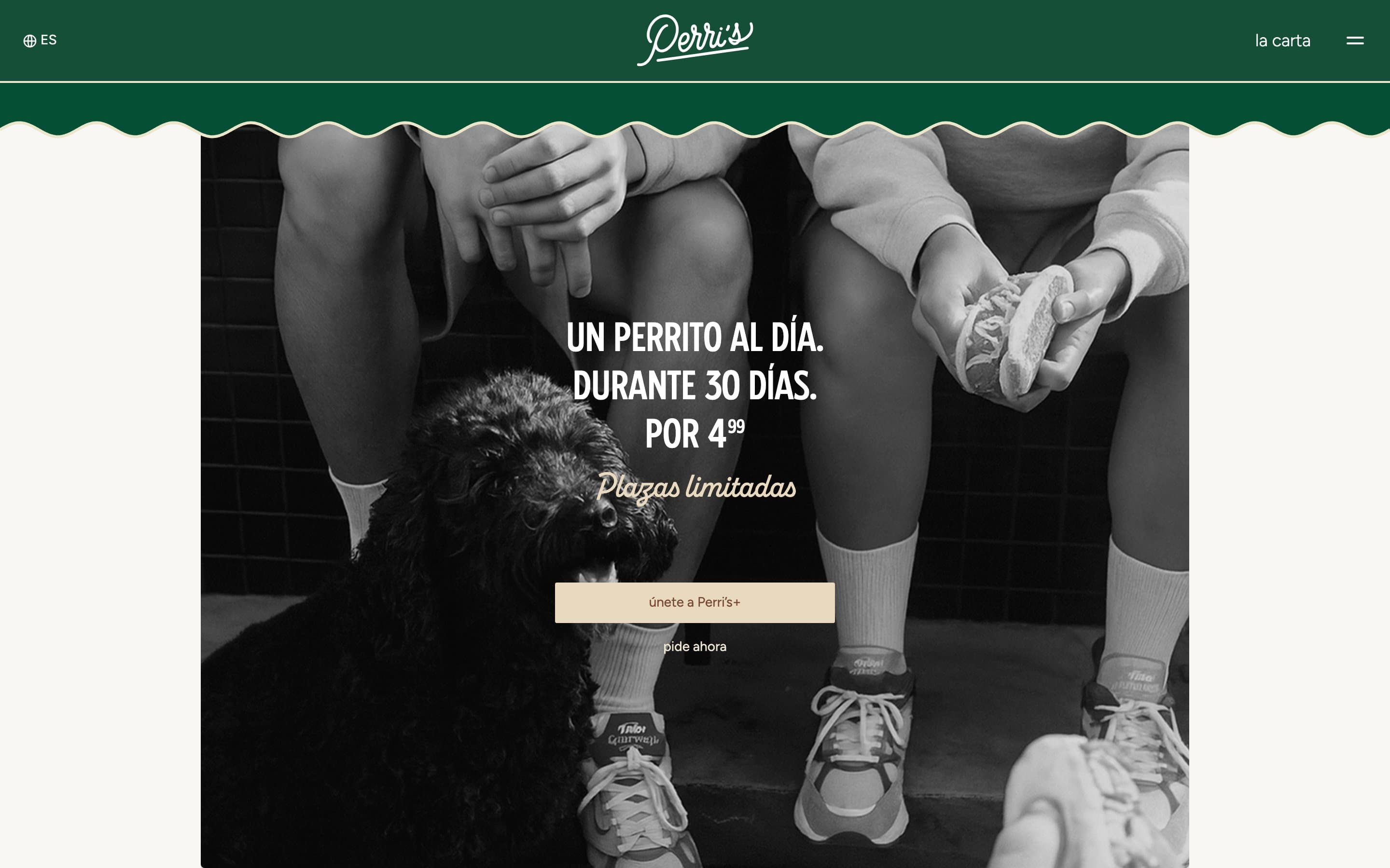 eat perris: Spanish-market subscription campaign with cinematic photography.