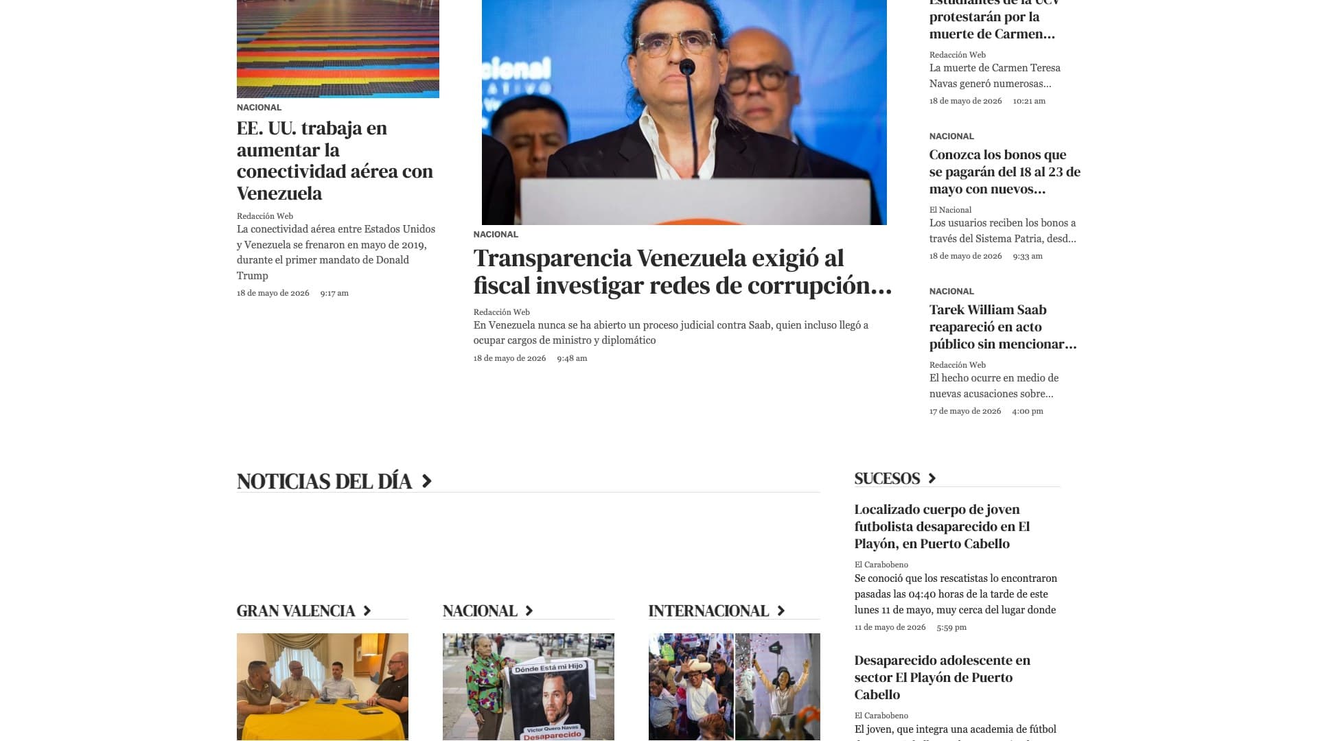 El Carabobeño · Newspaper